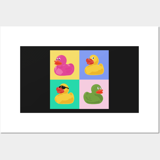 Pop Art Rubber Ducks Wall Art by NattyDesigns